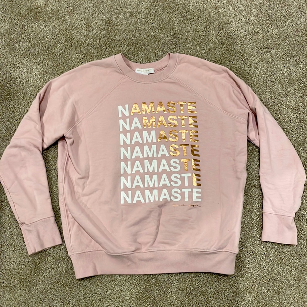 Spiritual gangster pink sweatshirt